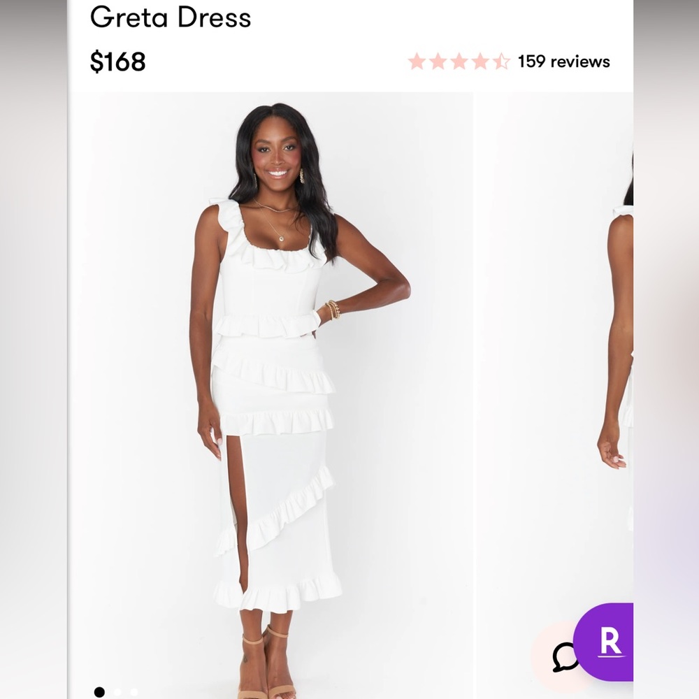 Showmeyourmumu Greta Midi Dress White M